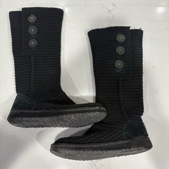 Ugg | Classic Cardy Black Tall Boots- size 8 - Picture 1 of 12
